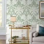 York Wallcoverings French Artichoke Dam - Green Wallpaper | Buy Online York Wallcoverings French Artichoke Dam wallpaper, color Green, SKU DM4954