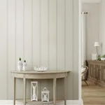 York Wallcoverings French Linen Stripe wallpaper, color Off White, SKU PSW1134RL