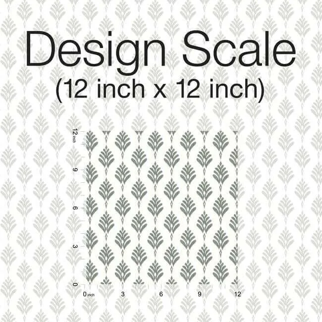 York Wallcoverings French Scallop wallpaper, color Grey, SKU CV4457