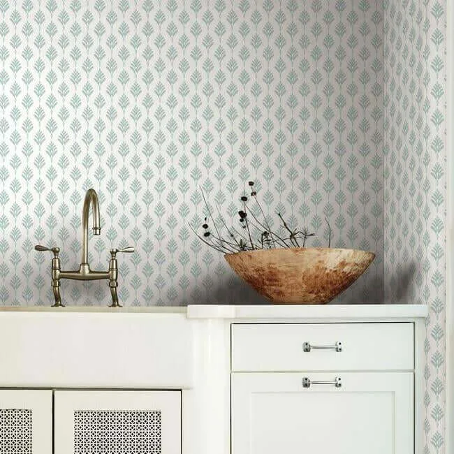 York Wallcoverings French Scallop wallpaper, color Light Grey, SKU CV4460