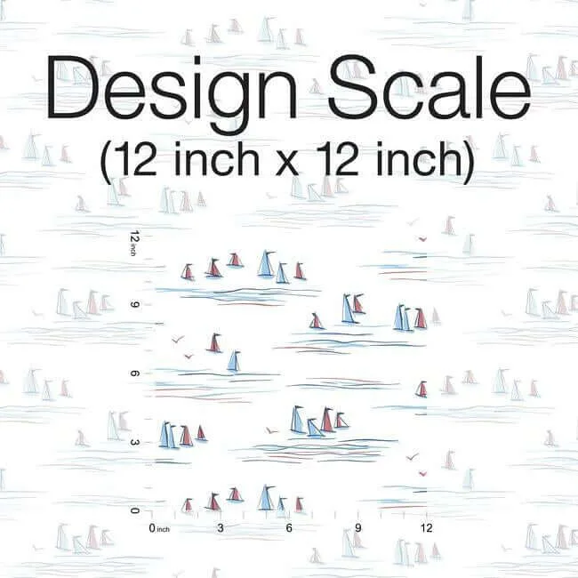 York Wallcoverings Full Sails wallpaper, color Blue & Red, SKU CV4461