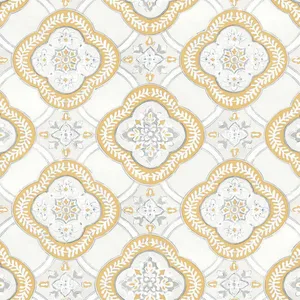 York Wallcoverings Garden Trellis wallpaper, color Ochre, SKU GO8215