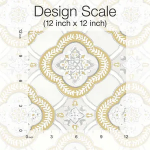 York Wallcoverings Garden Trellis wallpaper, color Ochre, SKU GO8215