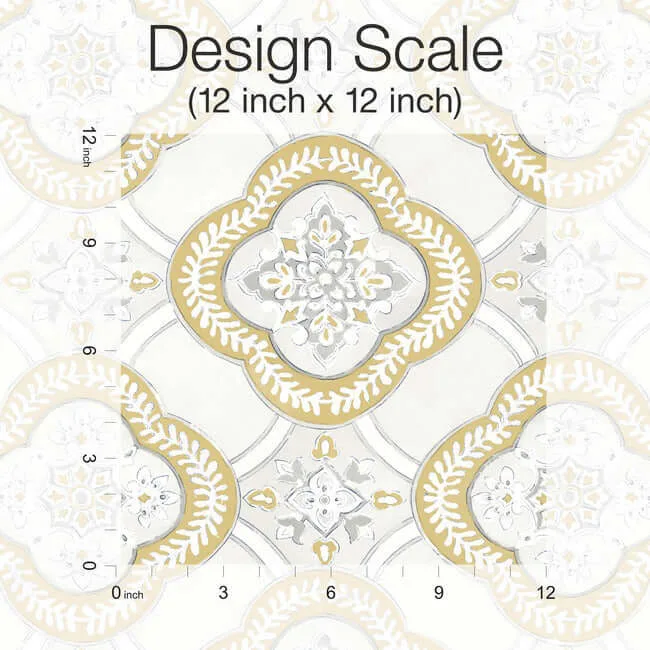 York Wallcoverings Garden Trellis wallpaper, color Ochre, SKU GO8215