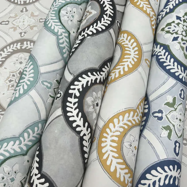 York Wallcoverings Garden Trellis - Onyx Wallpaper | Buy Online York Wallcoverings Garden Trellis wallpaper, color Onyx, SKU GO8213