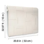 York Wallcoverings Geo Block Weave wallpaper, color Linen, SKU SI24900