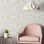 York Wallcoverings Geo Diamond - Black Wallpaper | Buy Online York Wallcoverings Geo Diamond wallpaper, color Black, SKU UC3847