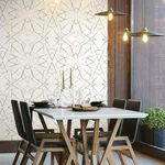 York Wallcoverings Geo Diamond - Black Wallpaper | Buy Online York Wallcoverings Geo Diamond wallpaper, color Black, SKU UC3847