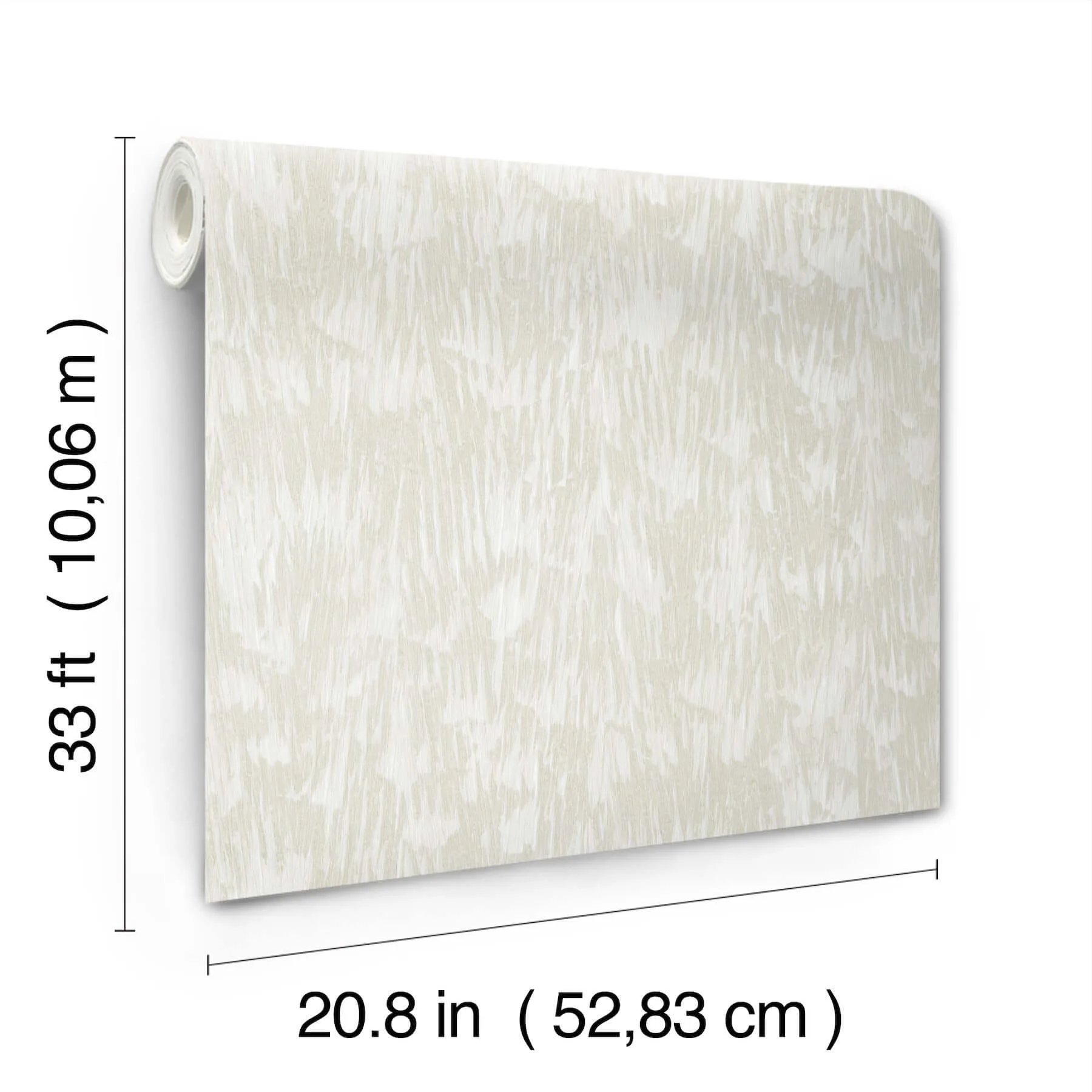 York Wallcoverings Gilded Plume wallpaper, color Light Cream, SKU FM1002