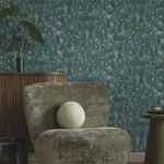 York Wallcoverings Gilded Plume - Teal Wallpaper | Buy Online York Wallcoverings Gilded Plume wallpaper, color Teal, SKU FM1001