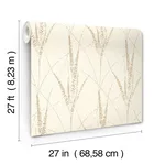 York Wallcoverings Graceful Willow - Cotton Wallpaper | Buy Online York Wallcoverings Graceful Willow wallpaper, color Cotton, SKU GN2645