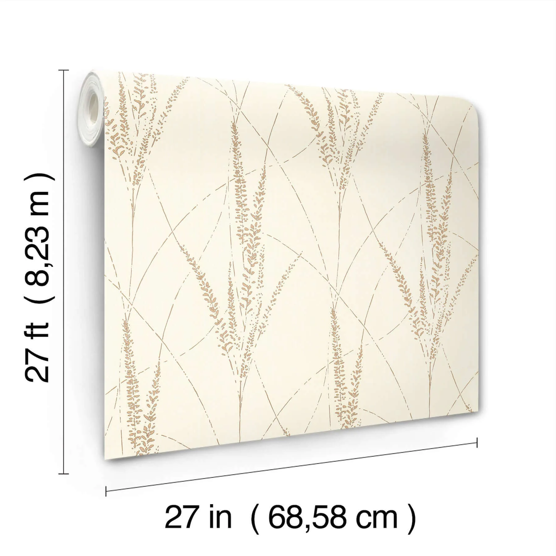York Wallcoverings Graceful Willow - Cotton Wallpaper | Buy Online York Wallcoverings Graceful Willow wallpaper, color Cotton, SKU GN2645
