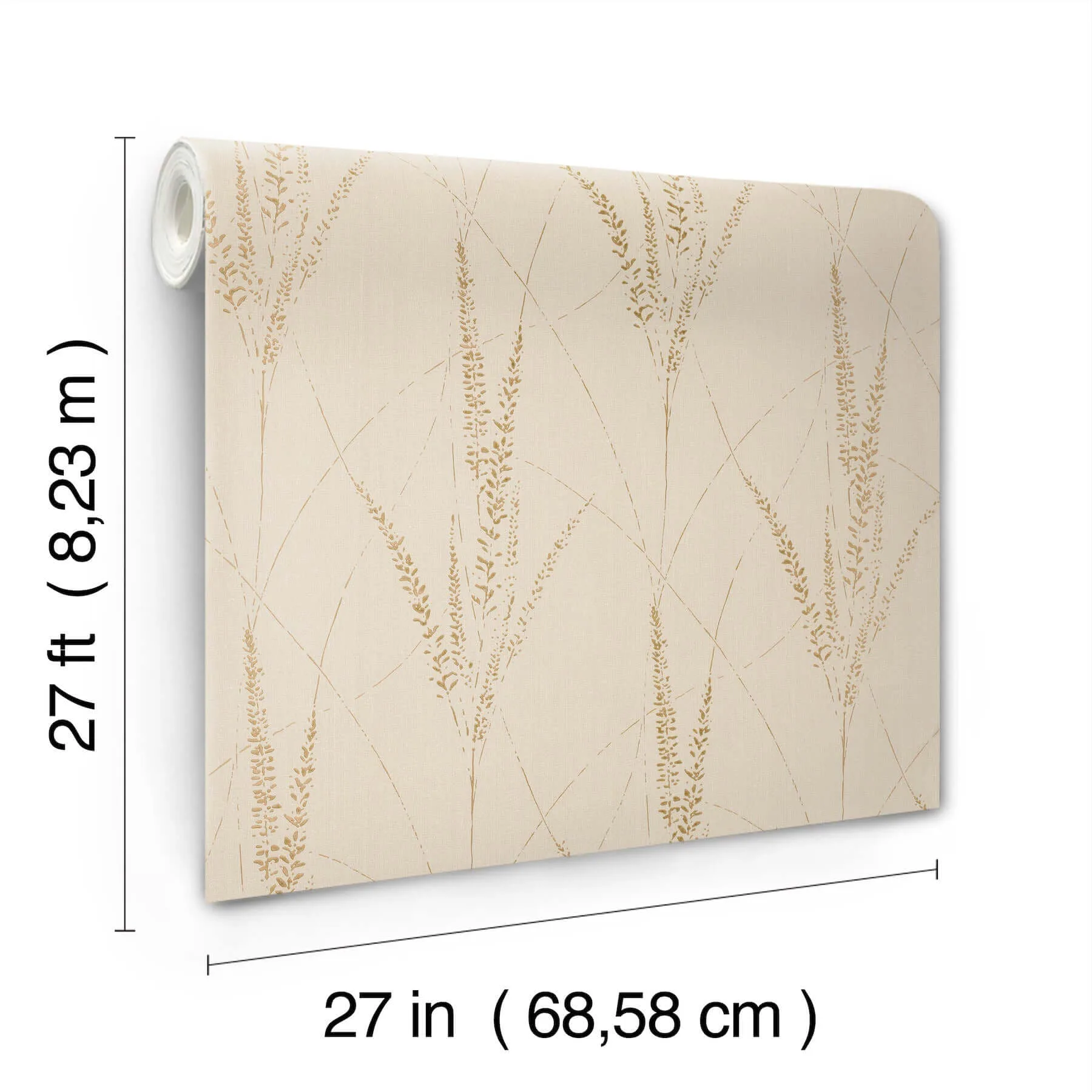 York Wallcoverings Graceful Willow - Pale Straw Wallpaper | Buy Online York Wallcoverings Graceful Willow wallpaper, color Pale Straw, SKU GN2642
