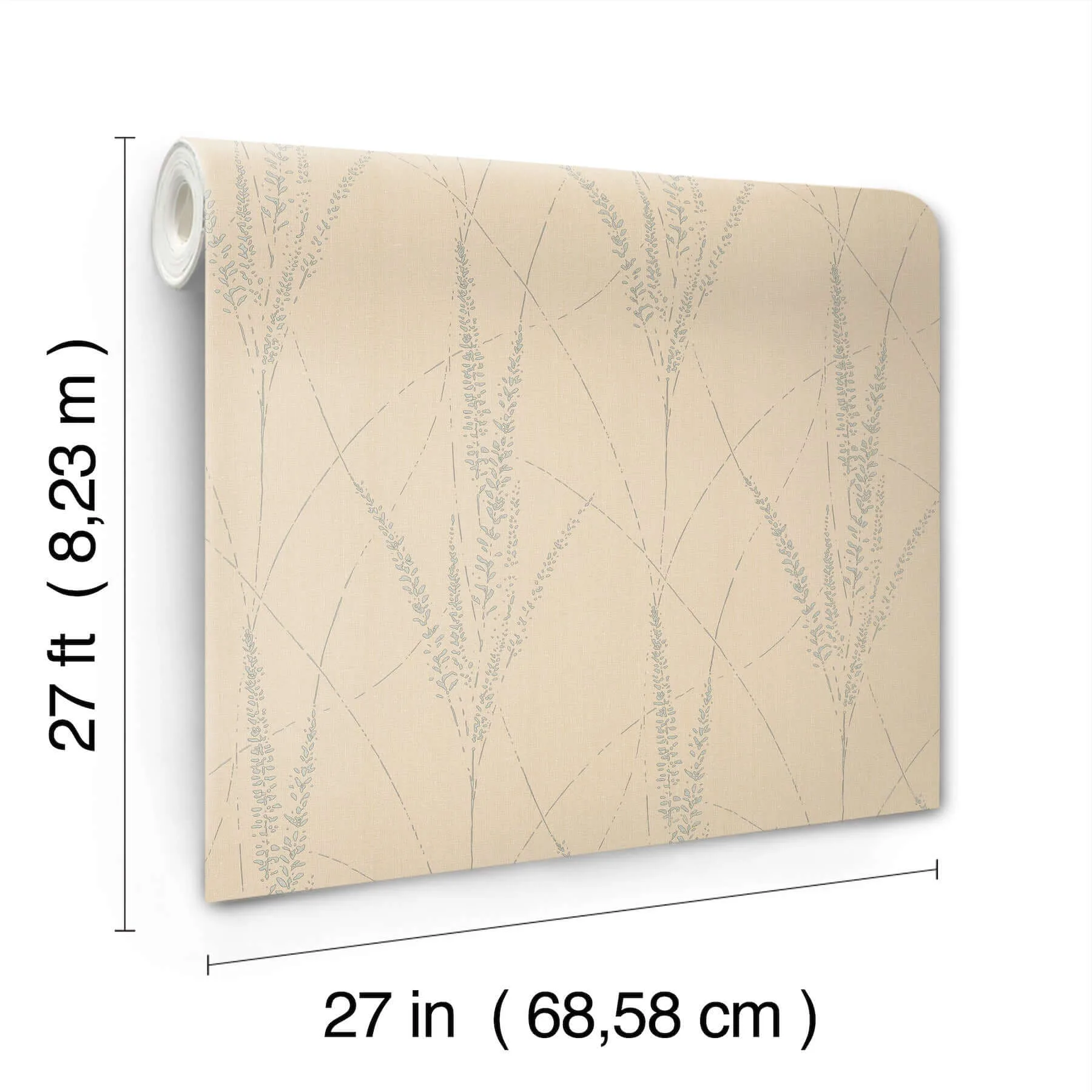 York Wallcoverings Graceful Willow - Putty Wallpaper | Buy Online York Wallcoverings Graceful Willow wallpaper, color Putty, SKU GN2641