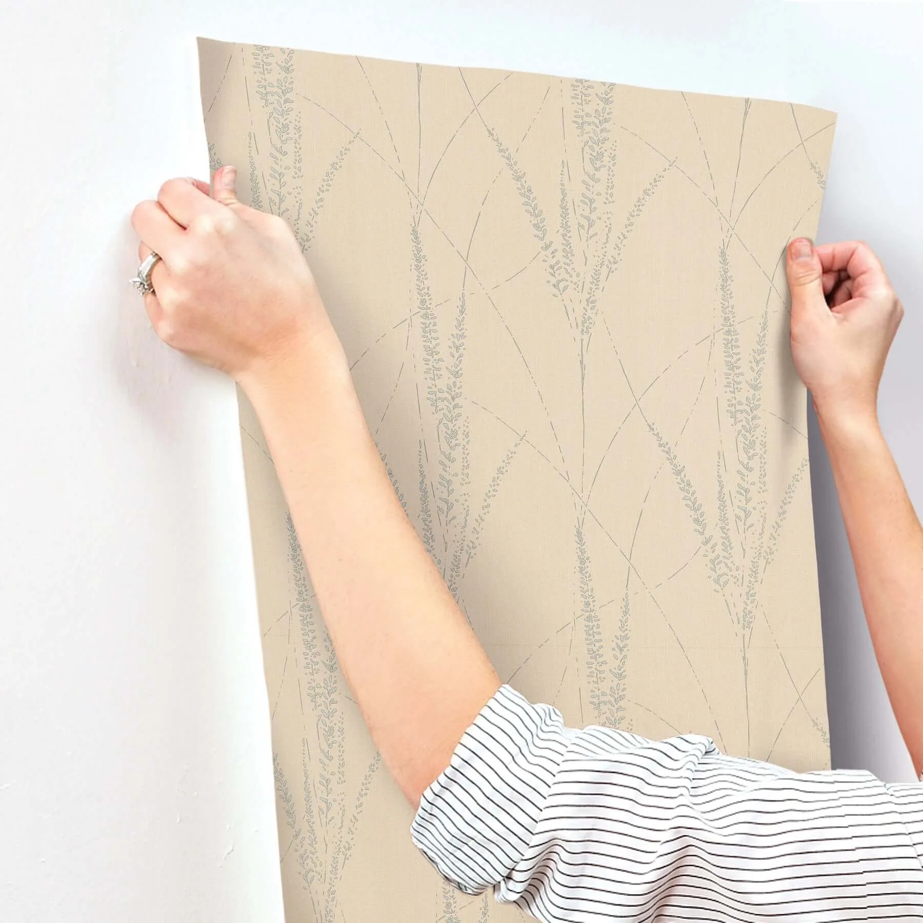 York Wallcoverings Graceful Willow - Putty Wallpaper | Buy Online York Wallcoverings Graceful Willow wallpaper, color Putty, SKU GN2641
