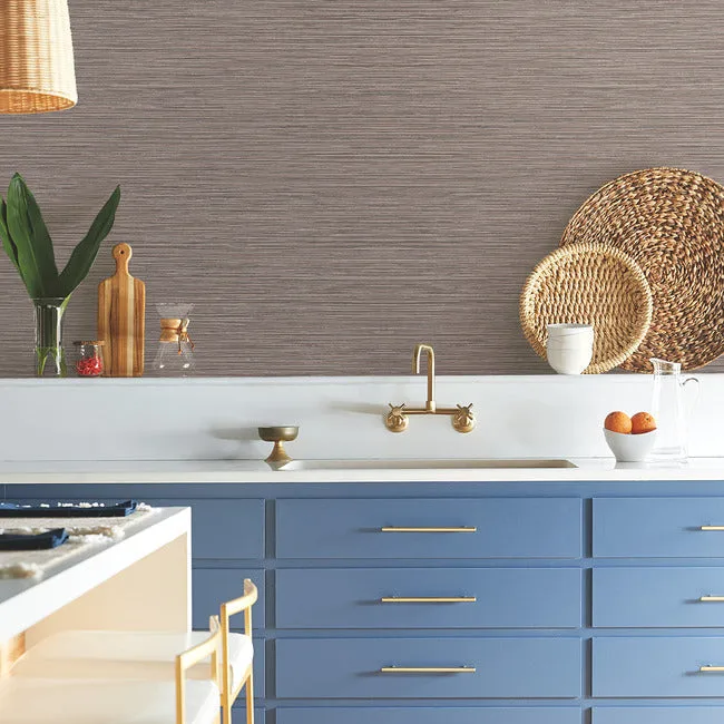 York Wallcoverings Grass Roots - Brown Wallpaper | Buy Online York Wallcoverings Grass Roots wallpaper, color Brown, SKU ND3036N