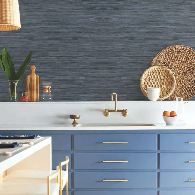 York Wallcoverings Grass Roots - Grey Wallpaper | Buy Online York Wallcoverings Grass Roots wallpaper, color Grey, SKU ND3038N