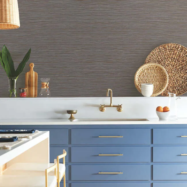 York Wallcoverings Grass Roots - Brown Wallpaper | Buy Online York Wallcoverings Grass Roots wallpaper, color Brown, SKU ND3039N