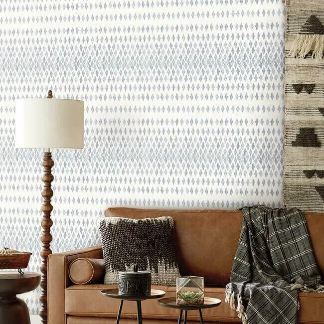 York Wallcoverings Diamond Ombre - Navy & White Wallpaper | Buy Online York Wallcoverings Diamond Ombre wallpaper, color Navy & White, SKU FH4042