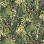 York Wallcoverings Greenery Mural Jade - Green & Black Wallpaper | Buy Online York Wallcoverings Greenery Mural Jade wallpaper, color Green & Black, SKU GO8331M
