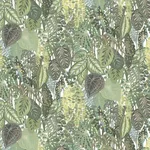 York Wallcoverings Greenery Mural Cotton - Green Wallpaper | Buy Online York Wallcoverings Greenery Mural Cotton wallpaper, color Green, SKU GO8332M