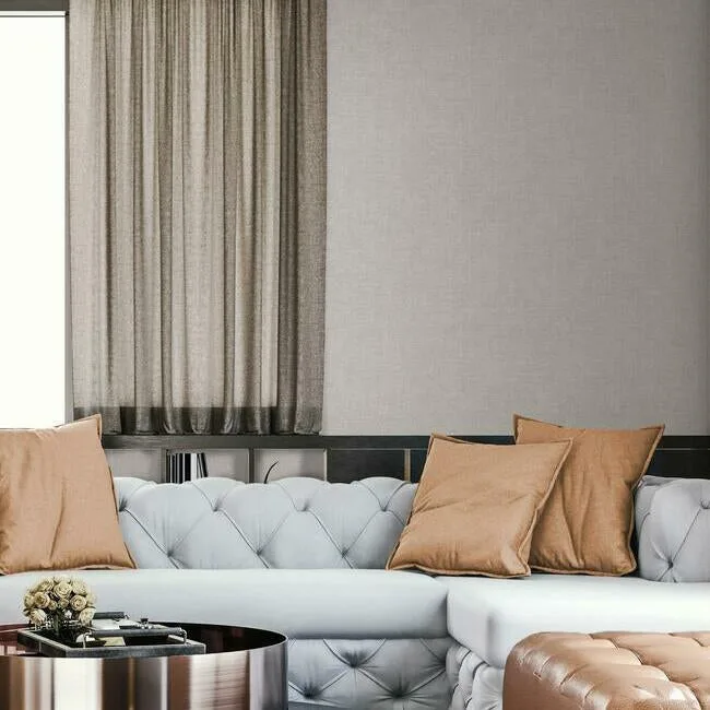 York Wallcoverings Gunny Sack Texture wallpaper, color Grey, SKU 5975