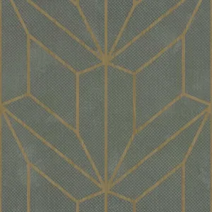 York Wallcoverings Hammered Diamond Inlay wallpaper, color Grey & Wood, SKU MM1710