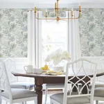 York Wallcoverings Handpainted Songbird wallpaper, color Turquiose, SKU PSW1517RL