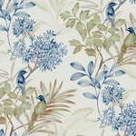 York Wallcoverings Handpainted Songbird wallpaper, color Green & Blue, SKU PSW1518RL