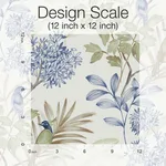 York Wallcoverings Handpainted Songbird wallpaper, color Green & Blue, SKU PSW1518RL