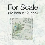 York Wallcoverings Handpainted Songbird wallpaper, color Turquiose, SKU TL1926