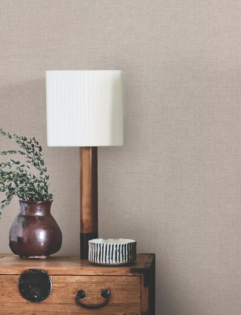 York Wallcoverings Hardy Linen wallpaper, color Studio Clay, SKU UD2555N