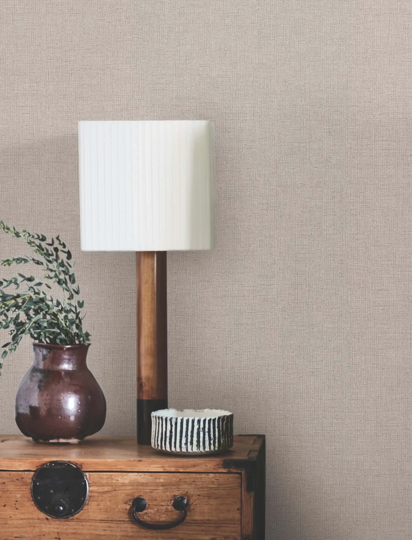 York Wallcoverings Hardy Linen wallpaper, color Studio Clay, SKU UD2555N