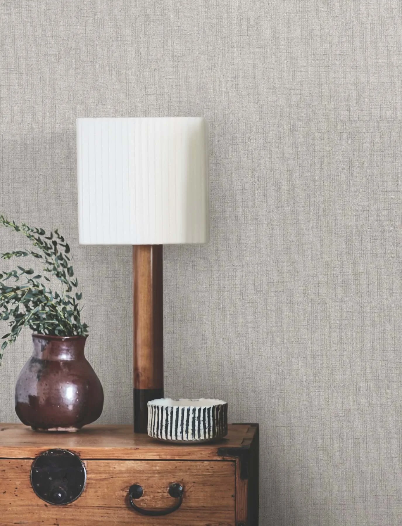 York Wallcoverings Hardy Linen wallpaper, color Shale, SKU UD2558N