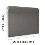 York Wallcoverings Hardy Linen wallpaper, color Onyx, SKU UD2562N