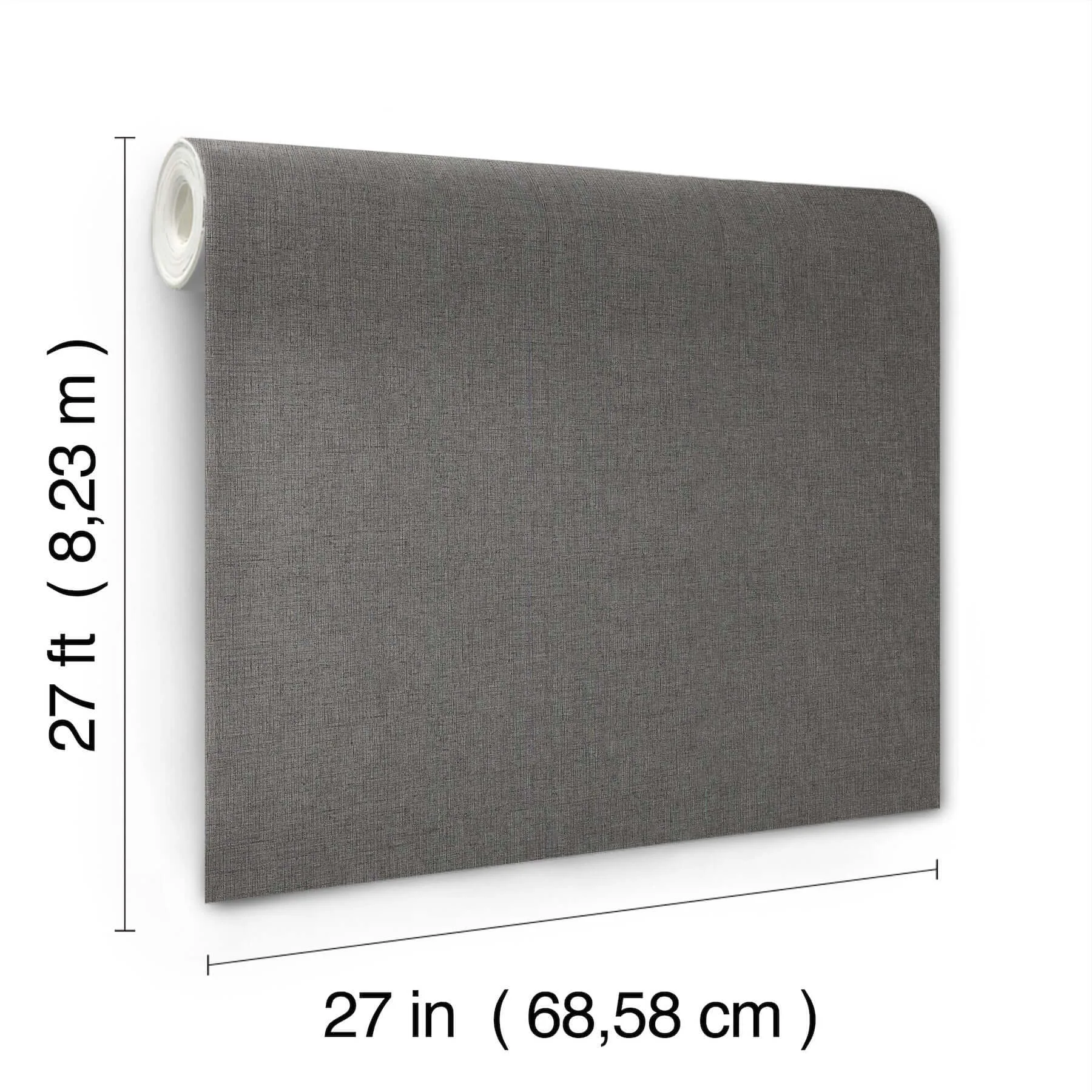 York Wallcoverings Hardy Linen wallpaper, color Onyx, SKU UD2562N