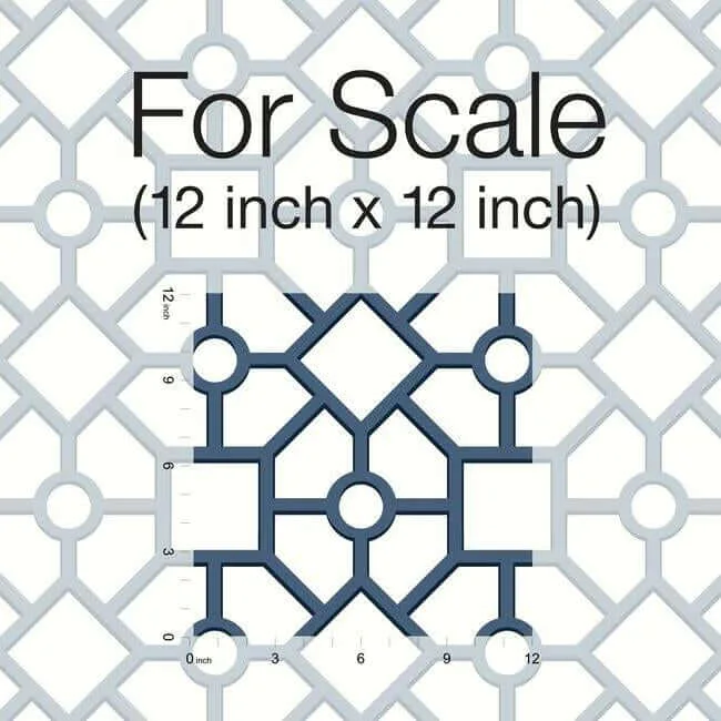 York Wallcoverings Hedgerow Trellis - Navy Wallpaper | Buy Online York Wallcoverings Hedgerow Trellis wallpaper, color Navy, SKU PSW1027RL