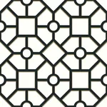 York Wallcoverings Hedgerow Trellis - Black & Gold Wallpaper | Buy Online York Wallcoverings Hedgerow Trellis wallpaper, color Black & Gold, SKU PSW1028RL