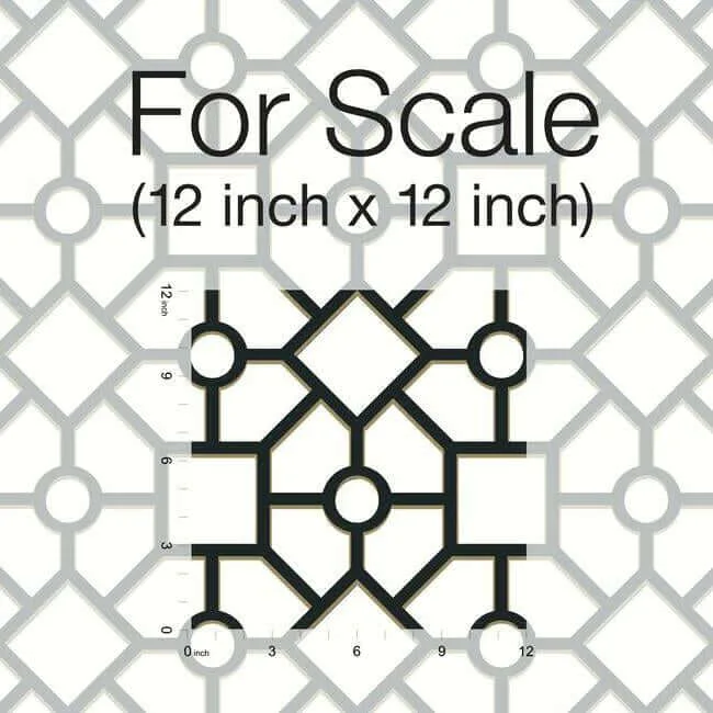 York Wallcoverings Hedgerow Trellis - Black & Gold Wallpaper | Buy Online York Wallcoverings Hedgerow Trellis wallpaper, color Black & Gold, SKU PSW1028RL