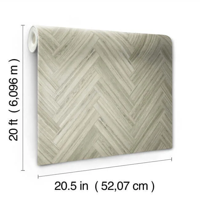 York Wallcoverings Hermosa Herringbone wallpaper, color Brown, SKU PSW1286RL