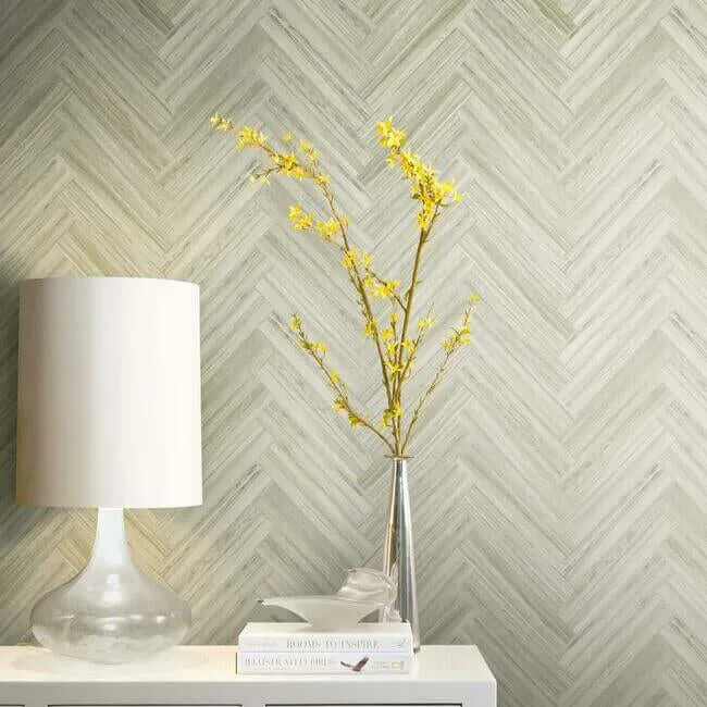 York Wallcoverings Hermosa Herringbone wallpaper, color Brown, SKU PSW1286RL