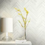 York Wallcoverings Hermosa Herringbone - Beige Wallpaper | Buy Online York Wallcoverings Hermosa Herringbone wallpaper, color Beige, SKU PSW1287RL
