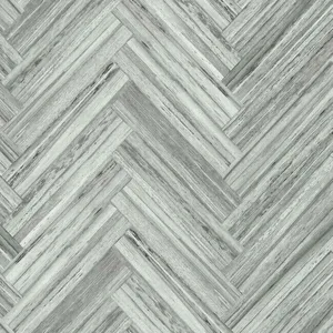 York Wallcoverings Hermosa Herringbone wallpaper, color Grey, SKU PSW1288RL