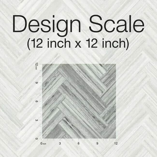 York Wallcoverings Hermosa Herringbone wallpaper, color Grey, SKU PSW1288RL