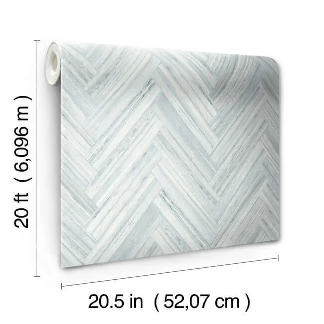 York Wallcoverings Hermosa Herringbone - Blue Wallpaper | Buy Online York Wallcoverings Hermosa Herringbone wallpaper, color Blue, SKU PSW1289RL