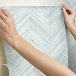 York Wallcoverings Hermosa Herringbone - Blue Wallpaper | Buy Online York Wallcoverings Hermosa Herringbone wallpaper, color Blue, SKU PSW1289RL
