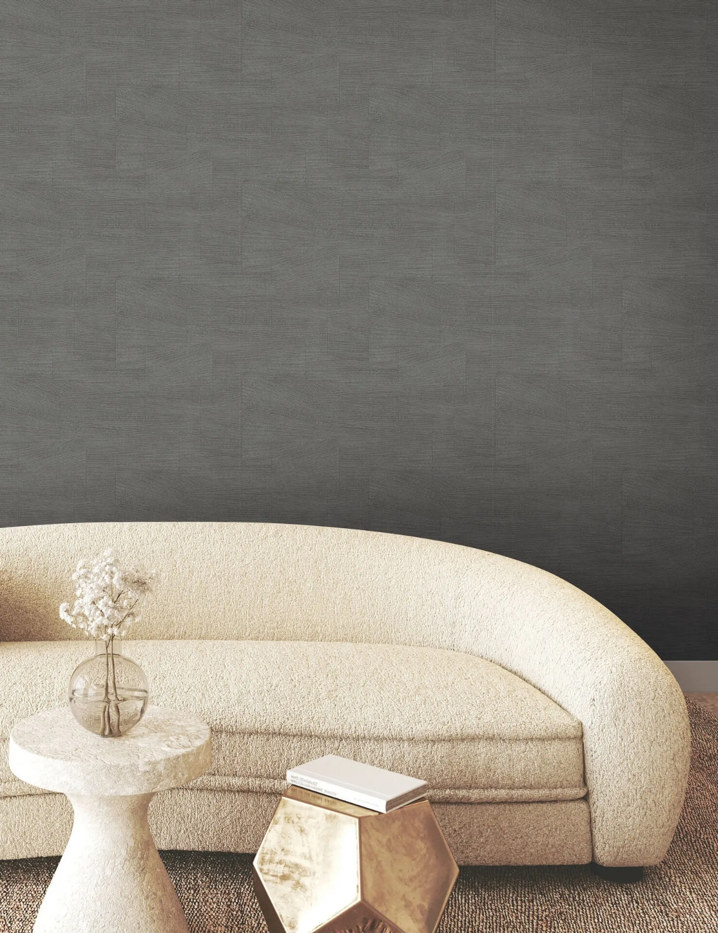 York Wallcoverings Higher Ground Geo wallpaper, color Onyx, SKU FM1032