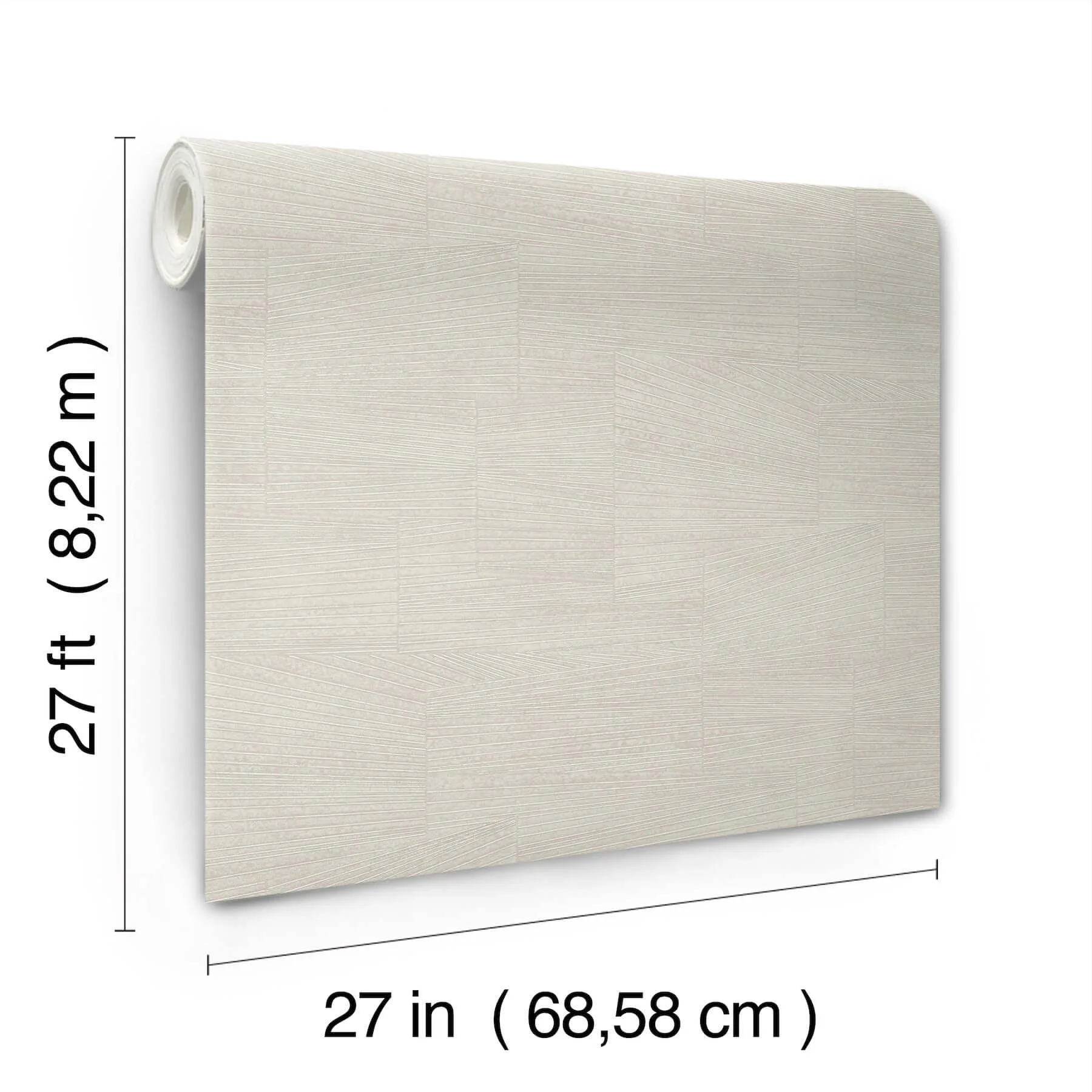 York Wallcoverings Higher Ground Geo wallpaper, color Stone Grey, SKU FM1031