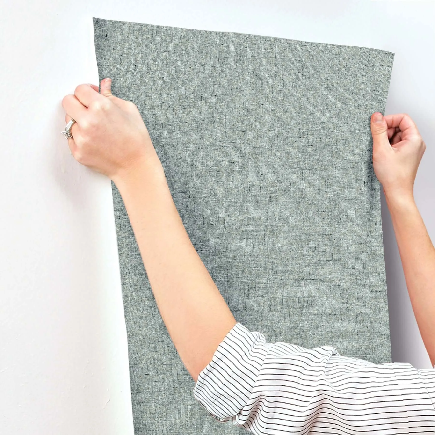 York Wallcoverings Hillswick Tweed wallpaper, color Indigo, SKU GN2673