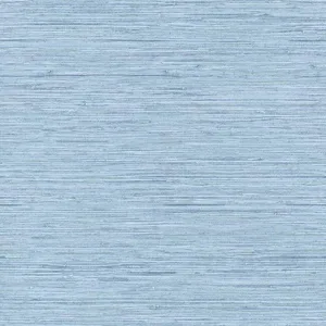 York Wallcoverings Horizontal Grasscloth wallpaper, color Light Blue, SKU WB5504